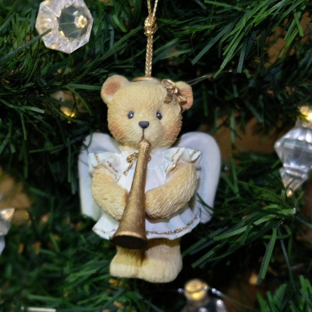 Cherished Teddies Angel with Trumpet Ornament